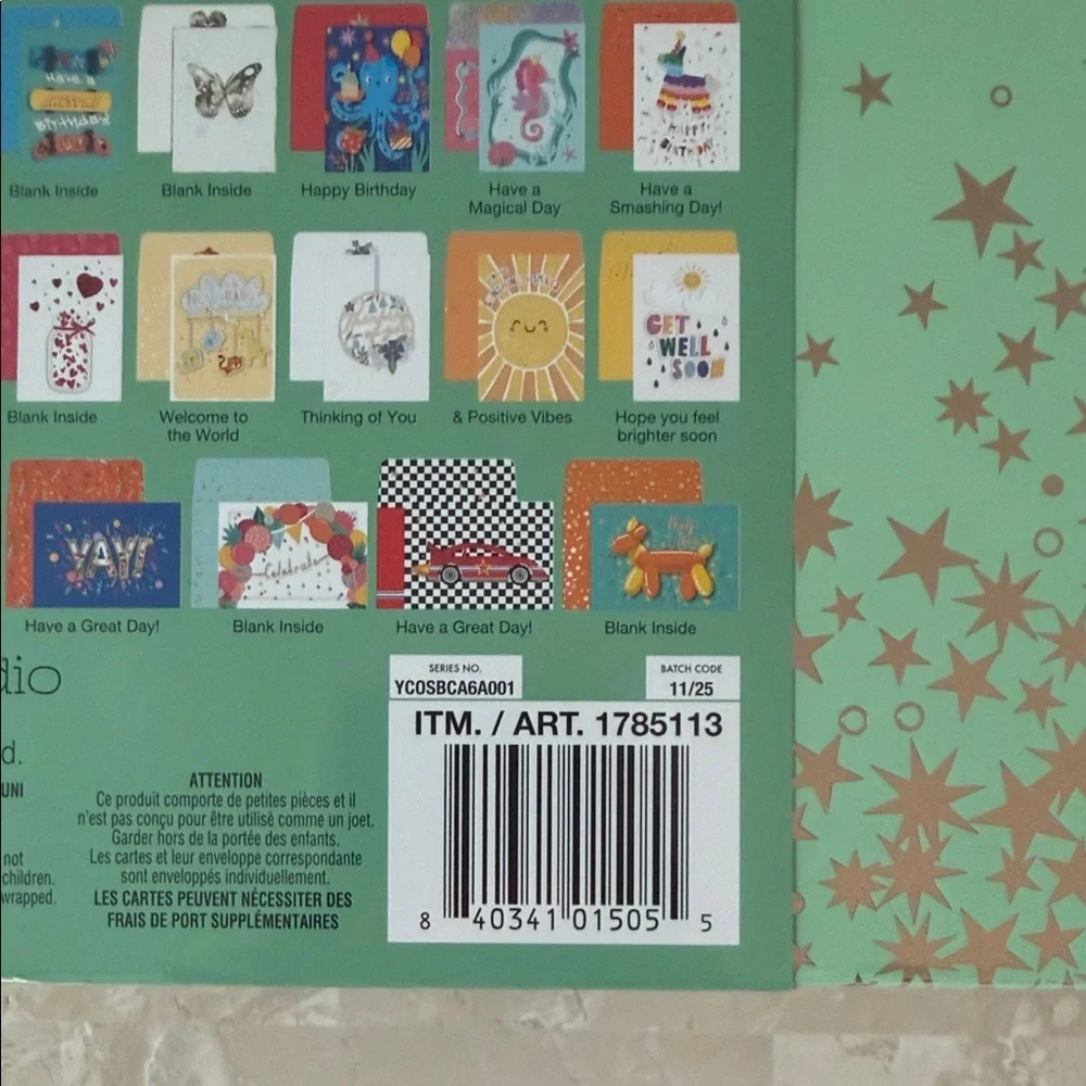 Hand Crafted Greeting Cards Set with a Keepsake Box - 40 Pack - All Occasions - Picture 5 of 5